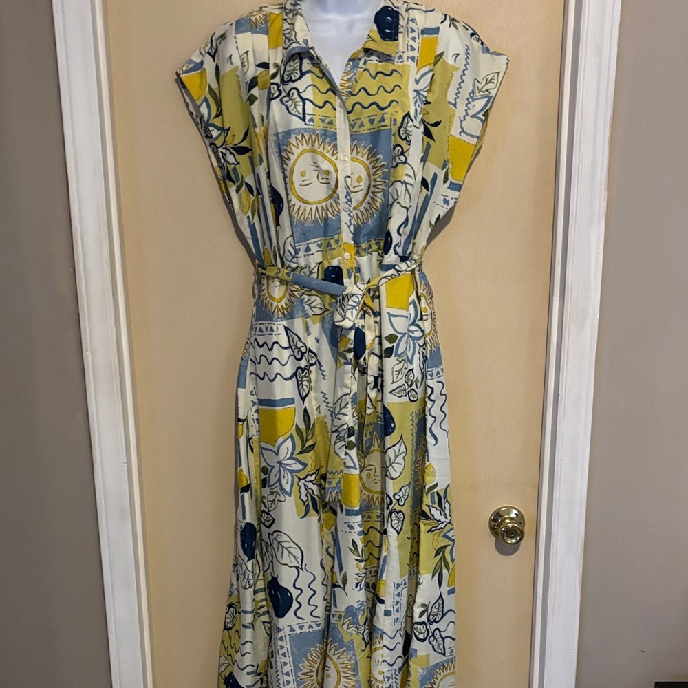 TRULY 4 YOU: Sun and Floral Print Maxi Dress